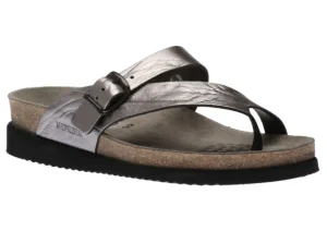 Helen Metallic Grey Thong Sandal