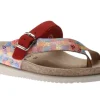 Helen Mix Multicolour Red Thong Sandal
