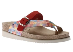 Helen Mix Multicolour Red Thong Sandal