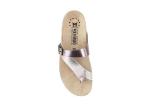 Helen Mix Old Pink Metallic Thong Sandal