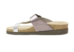 Helen Mix Old Pink Metallic Thong Sandal