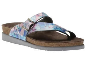 Helen Sky Blue Lagoon Patent Thong Sandal
