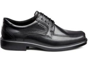 Helsinki Black Leather Lace-Up Dress Shoe