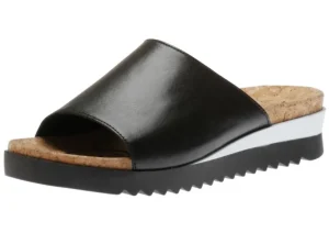 Hollywood 18 Black White Slide Sandal