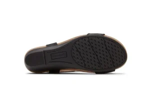 Hollywood T-Strap Black Sandal