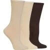 Hotsox 3 Pack Solid Oyster Crew Socks