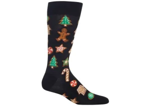 Hotsox Men's Christmas Cookies Crew Socks