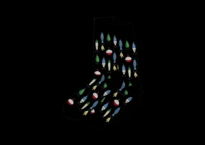 Hotsox Men's Fishing Lures Crew Socks