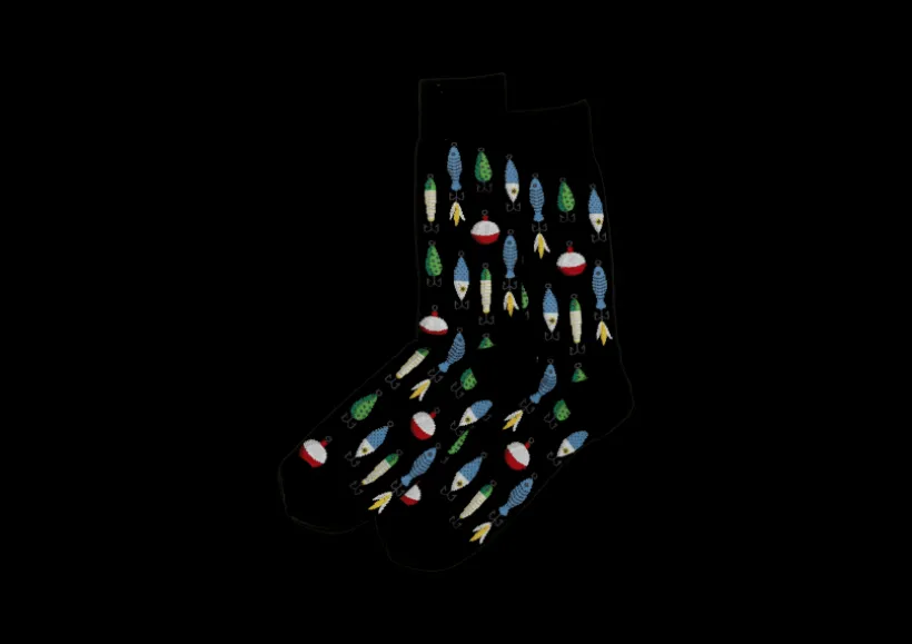 hotsox_mens_fishing_lures_0.webp Hotsox Men's Fishing Lures Crew Socks