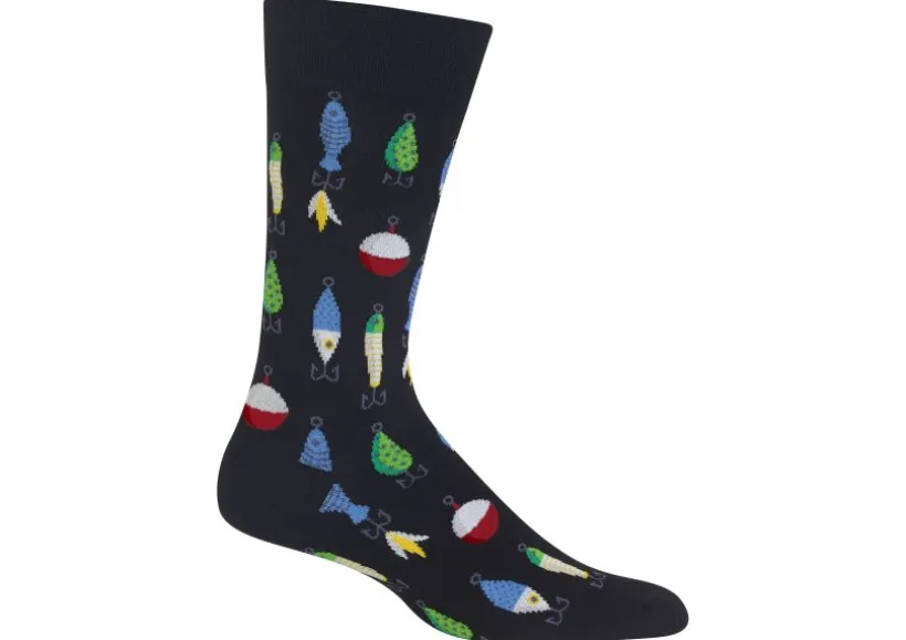 hotsox_mens_fishing_lures_1.webp Hotsox Men's Fishing Lures Crew Socks