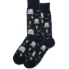 Hotsox Men's Gravestones Crew Socks