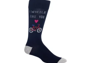 Hotsox Men's I Wheelie Like You Crew Socks