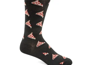 Hotsox Men's Pizza Crew Socks