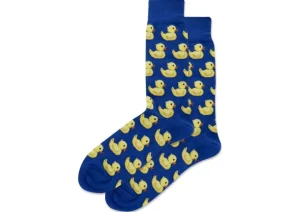 Hotsox Men's Rubber Duck Crew Socks