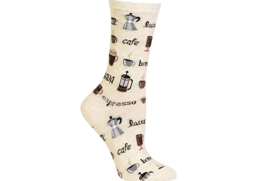 hotsox_womens_coffee_crew_1.webp Hotsox Women's Coffee Crew Socks