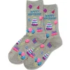 Hotsox Women's Happy Birthday Crew Socks