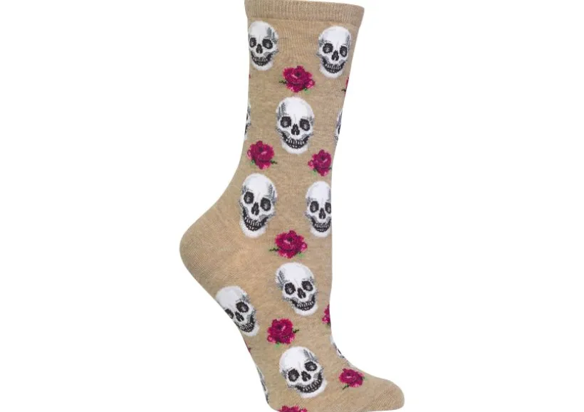 hotsox_womens_skull_and_r_1.webp Hotsox Women's Skull and Roses Socks