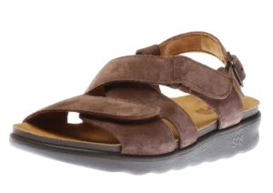 Huggy Teddy Brown Cross Strap Sandal