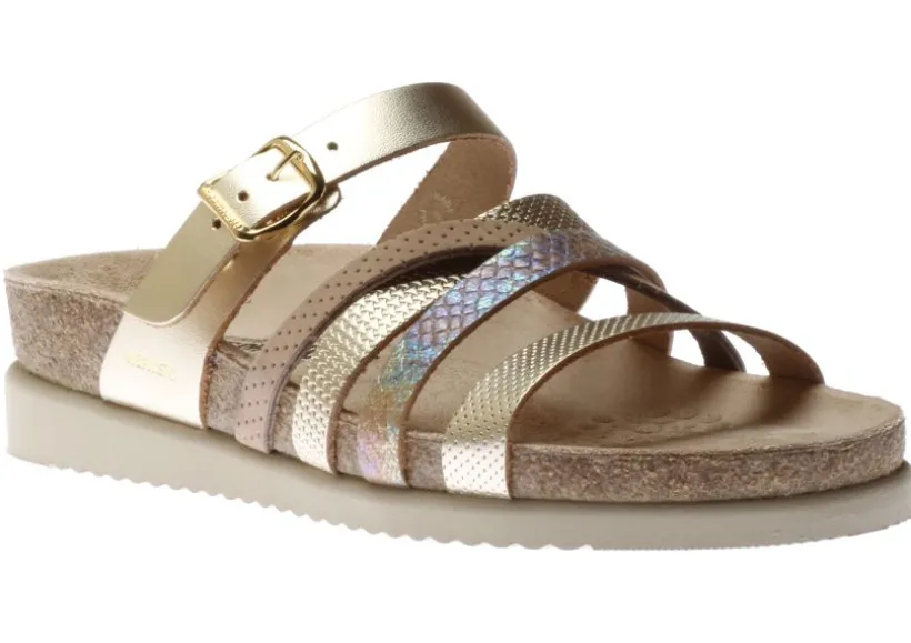 huleda_gold_leather_multi_0.webp Huleda Gold Leather Multi Strap Slide Sandal