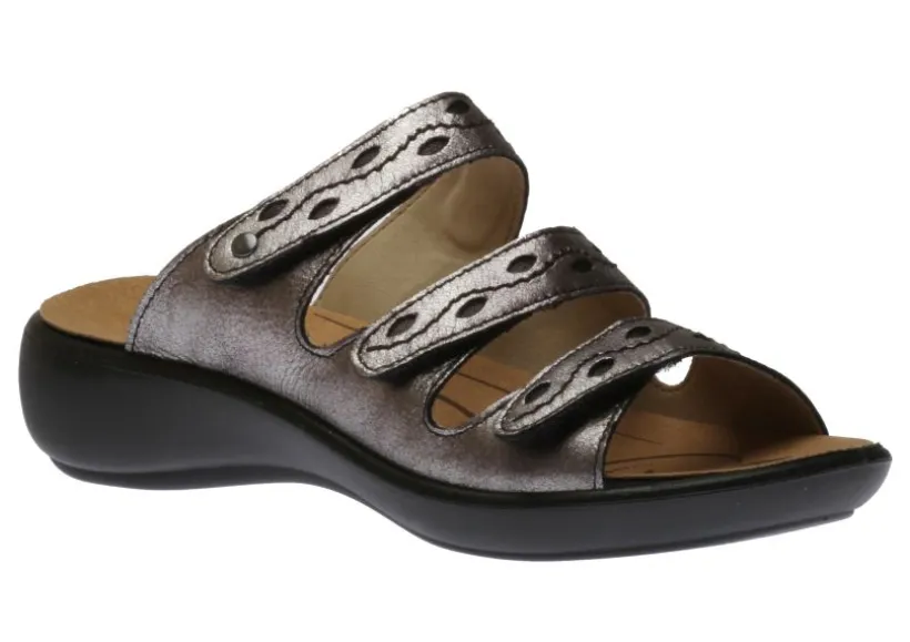 ibiza__anthracite_metalli_0.webp Ibiza 66 Anthracite Metallic Leather Slide Sandal