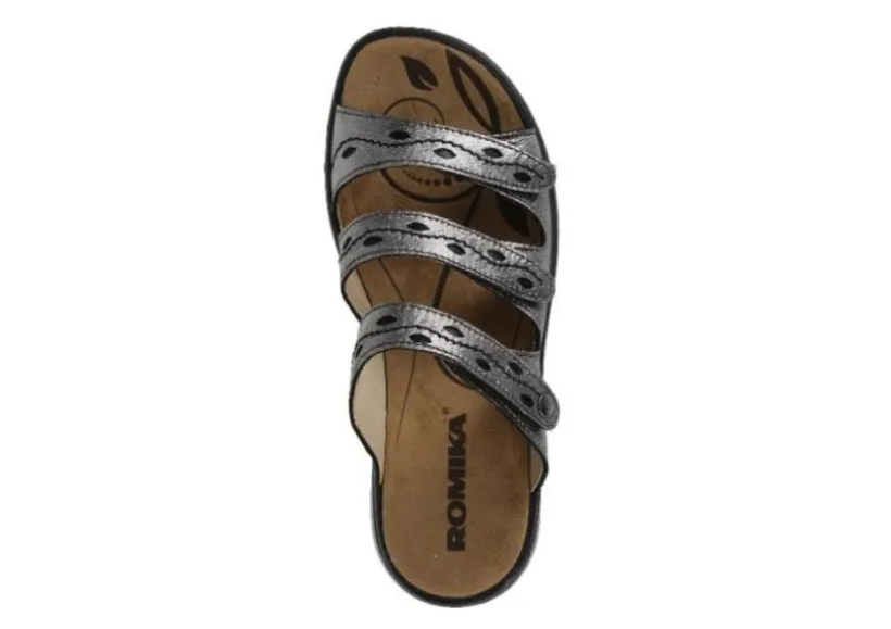 ibiza__anthracite_metalli_2.webp Ibiza 66 Anthracite Metallic Leather Slide Sandal
