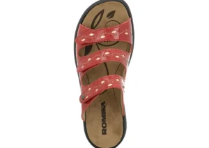 Ibiza 66 Red Leather Slide Sandal
