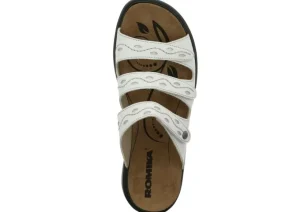 Ibiza 66 White Leather Slide Sandal