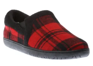 Jacob Red Black Plaid Slip-On Slipper