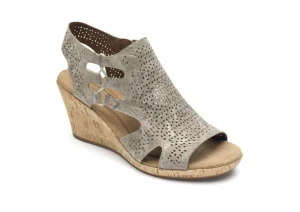 Janna Metallic Wedge Sandal