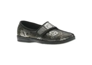 Jewel Printed Flower Slipper