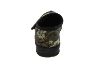 Jewel Printed Flower Slipper