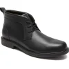Johnson Black Leather Chukka Boot