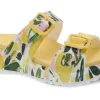 Kandi Lemons Yellow EVA Double Strap Slide Sandal