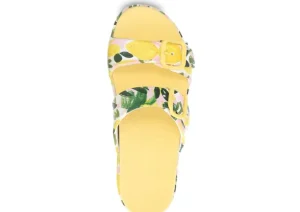 Kandi Lemons Yellow EVA Double Strap Slide Sandal