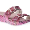 Kandi Pink Paisley Floral EVA Double Strap Slide Sandal