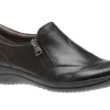 Kara Faraday Black Leather Zipper Slip-On Shoe