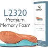 L2320 Men's Premium Memory Foam Posted Orthotics