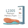 L2305 Men's Premium Memory Foam Orthotics With Metatarsal Support