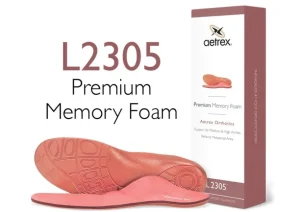 L2305 Women's Premium Memory Foam Orthotics With Metatarsal Support