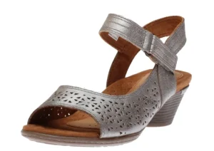 Laurel Metallic Perforated Sandal