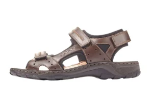 Lava Brown Leather Sport Sandal