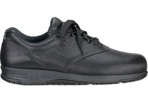 Liberty Black Leather Non Slip Lace-Up Shoe