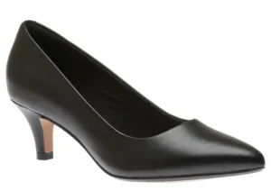 Linvale Jerica Black Leather Pump