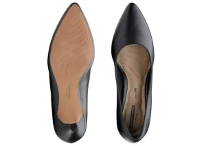 Linvale Jerica Black Leather Pump