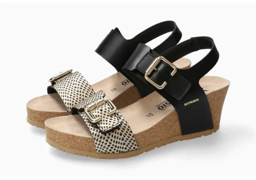 lissandra_cuba_black_gold_2.webp Lissandra Cuba Black Gold Textured Leather Wedge Sandal