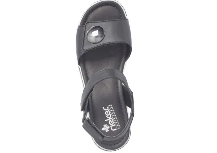 luzern_black_white_stripe_1.webp Luzern Black White Stripe Sole Wedge Sandal