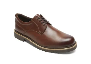 Marshall Dark Brown Leather Plain Toe Oxford Dress Shoe