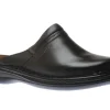 Max Black Leather Slipper