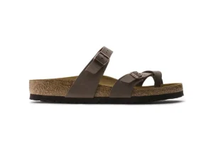 Mayari Birko-Flor Nubuck Mocha Brown Sandal
