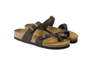 Mayari Habana Brown Oiled Leather Sandal